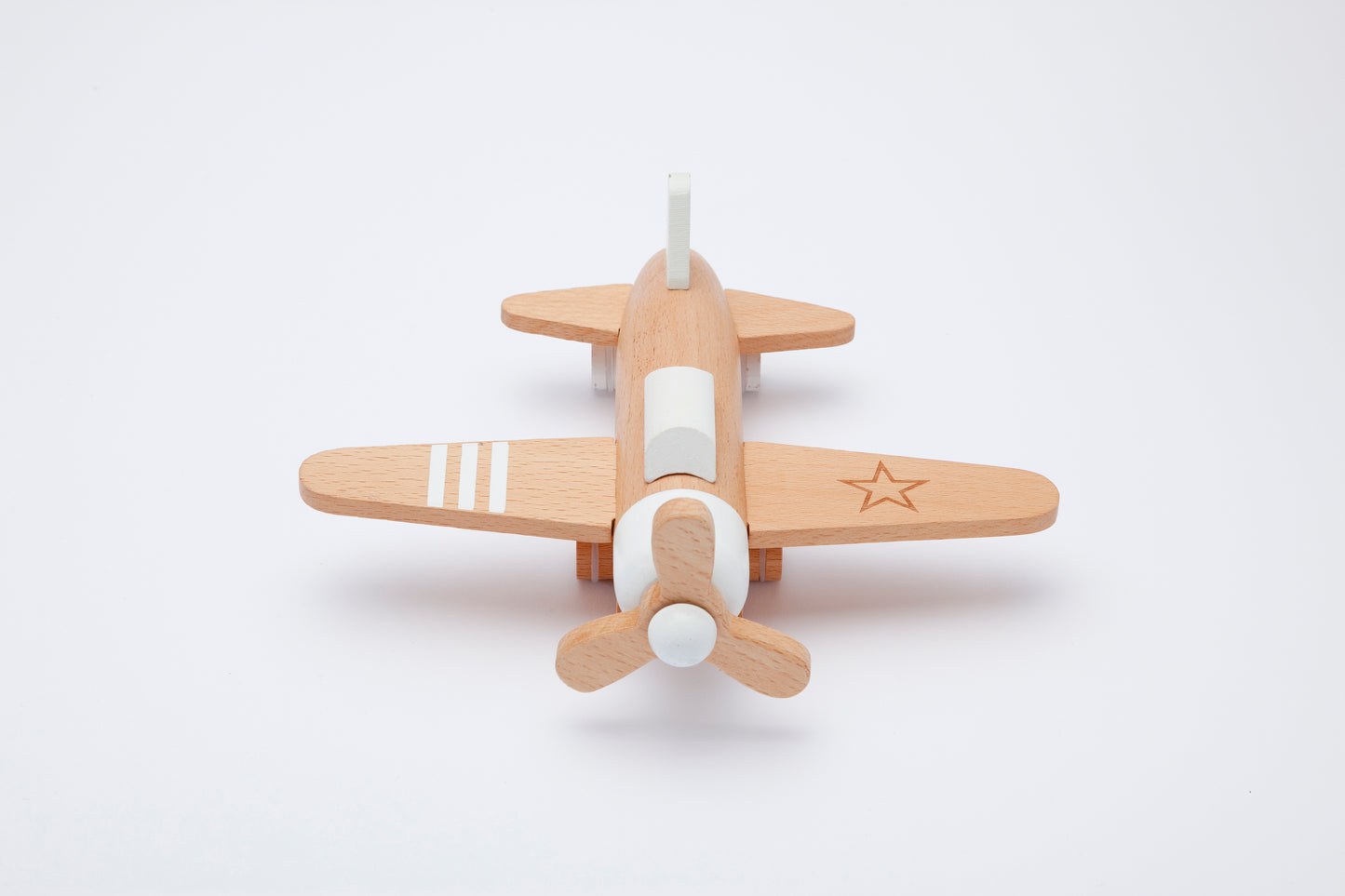 Holz Propeller Flugzeug Hikoki - Schwarz