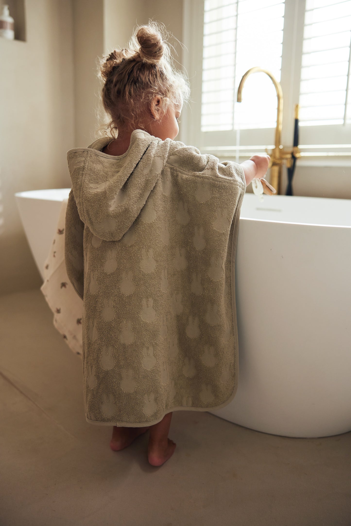 Badeponcho Frottee Miffy Jaquard - Olive Green