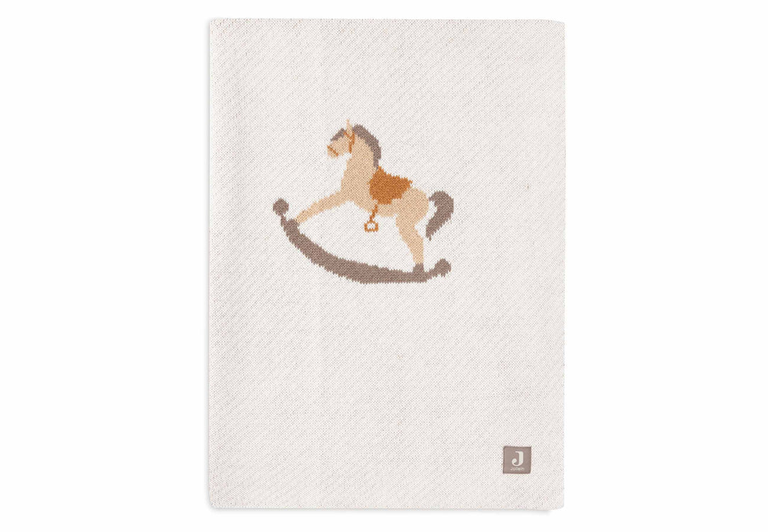 Babydecke Strick 75x100cm - Nostalgic Ride