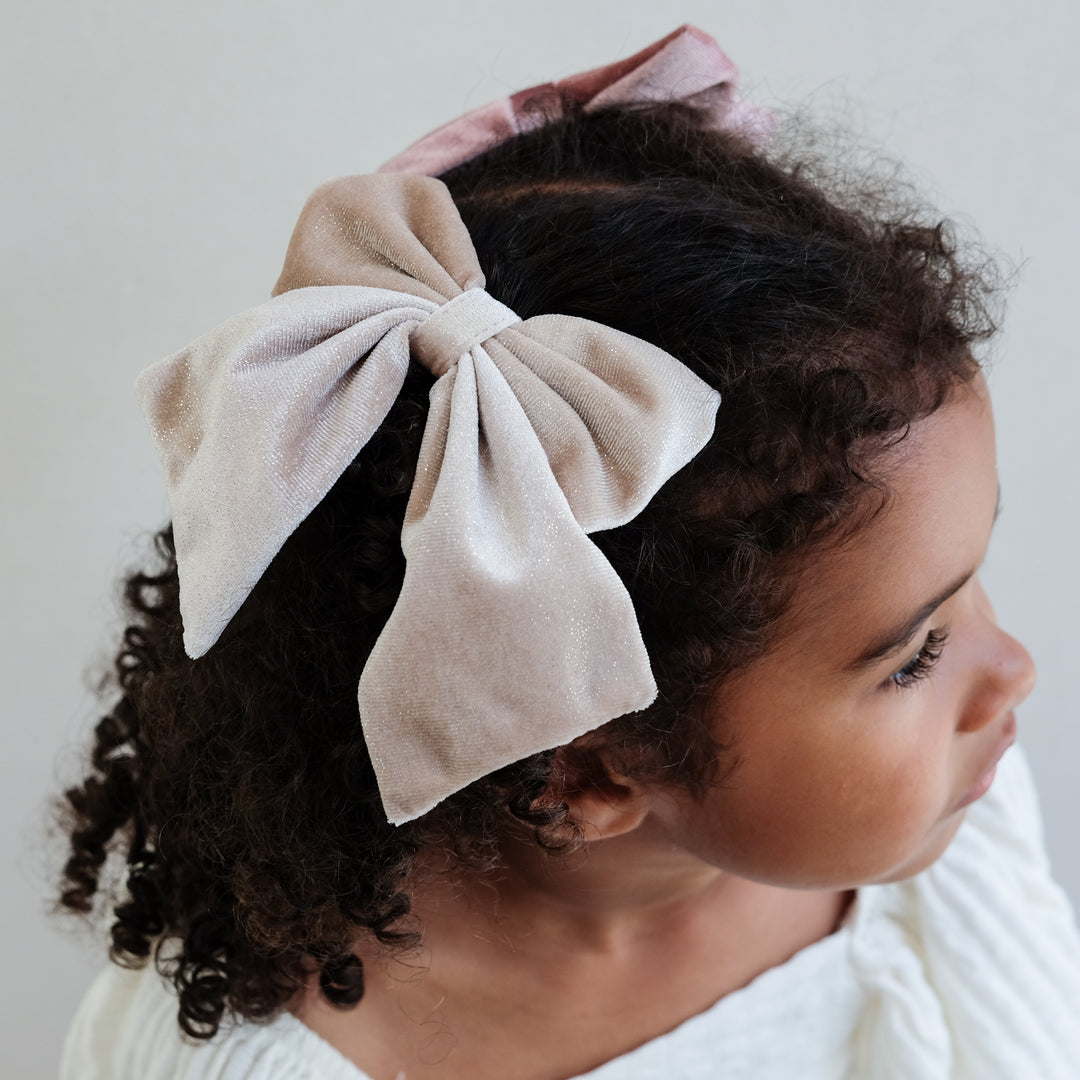 Agnes Oversize Samtschleifen Set