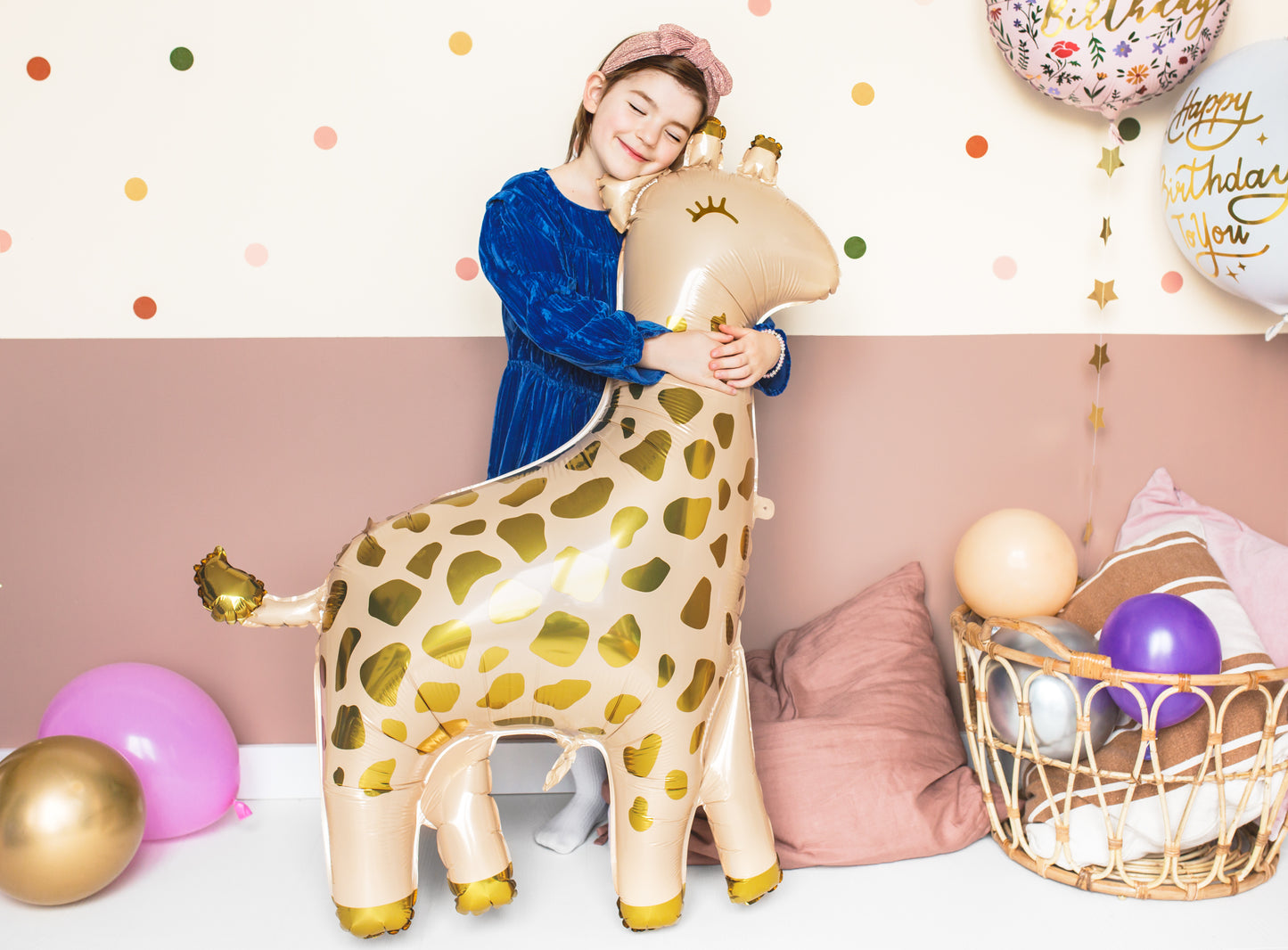 Folienballon Giraffe stehend