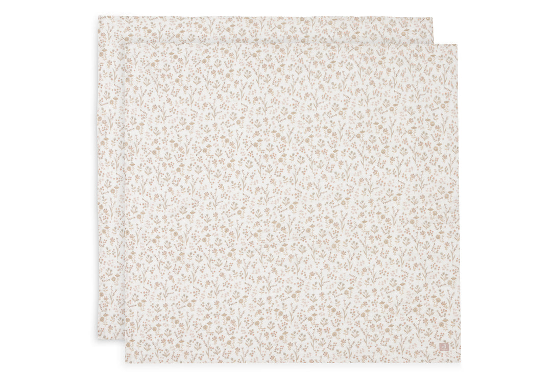 2er-Set Musselintücher 115x115cm - Bloomy