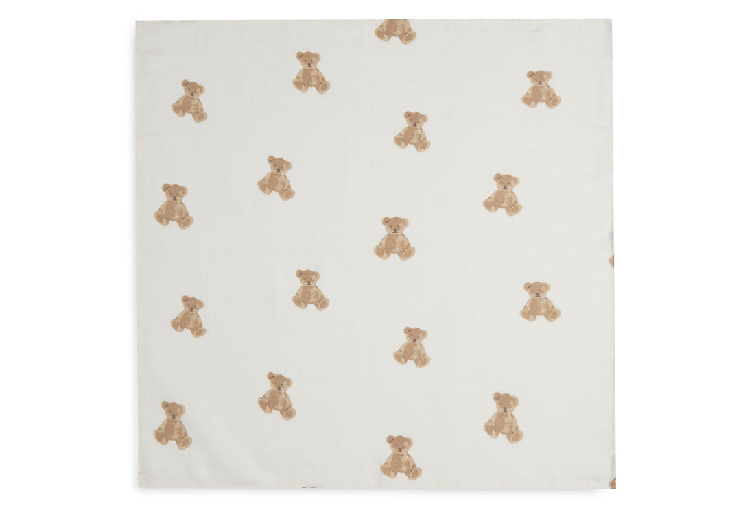 3er-Set Musselintücher Hydrophil 70x70 cm - Teddy Bear