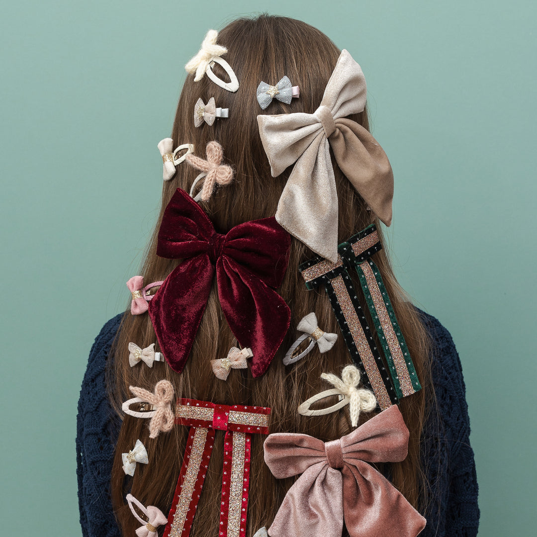 Agnes Oversize Samtschleifen Set