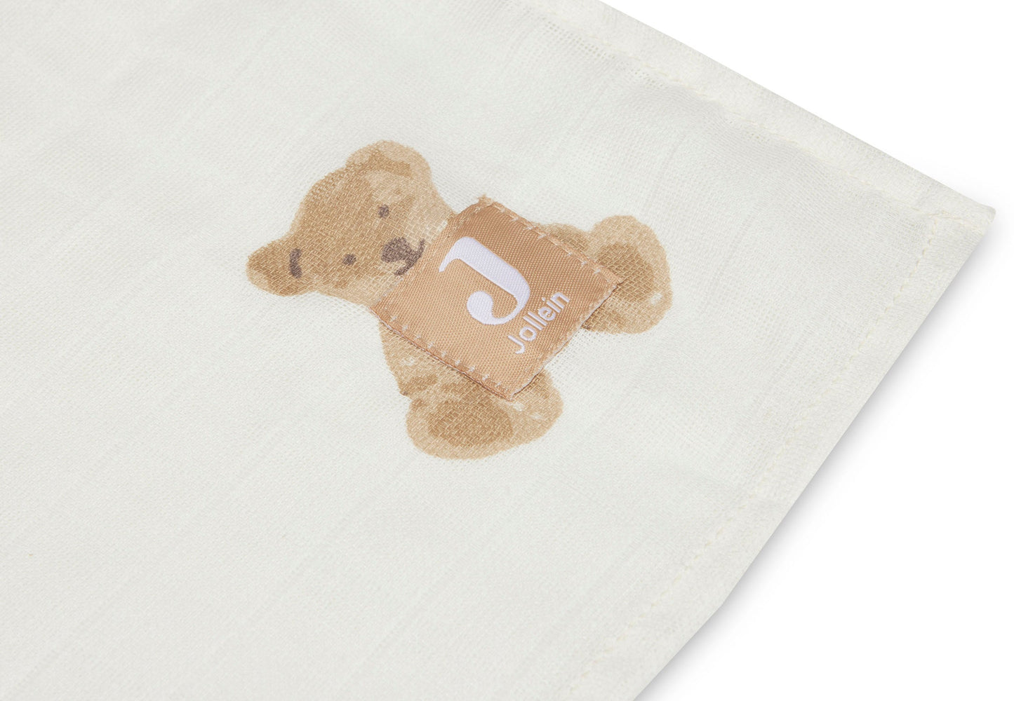 2er-Set Musselintücher Hydrophil 115x115cm - Teddy Bear