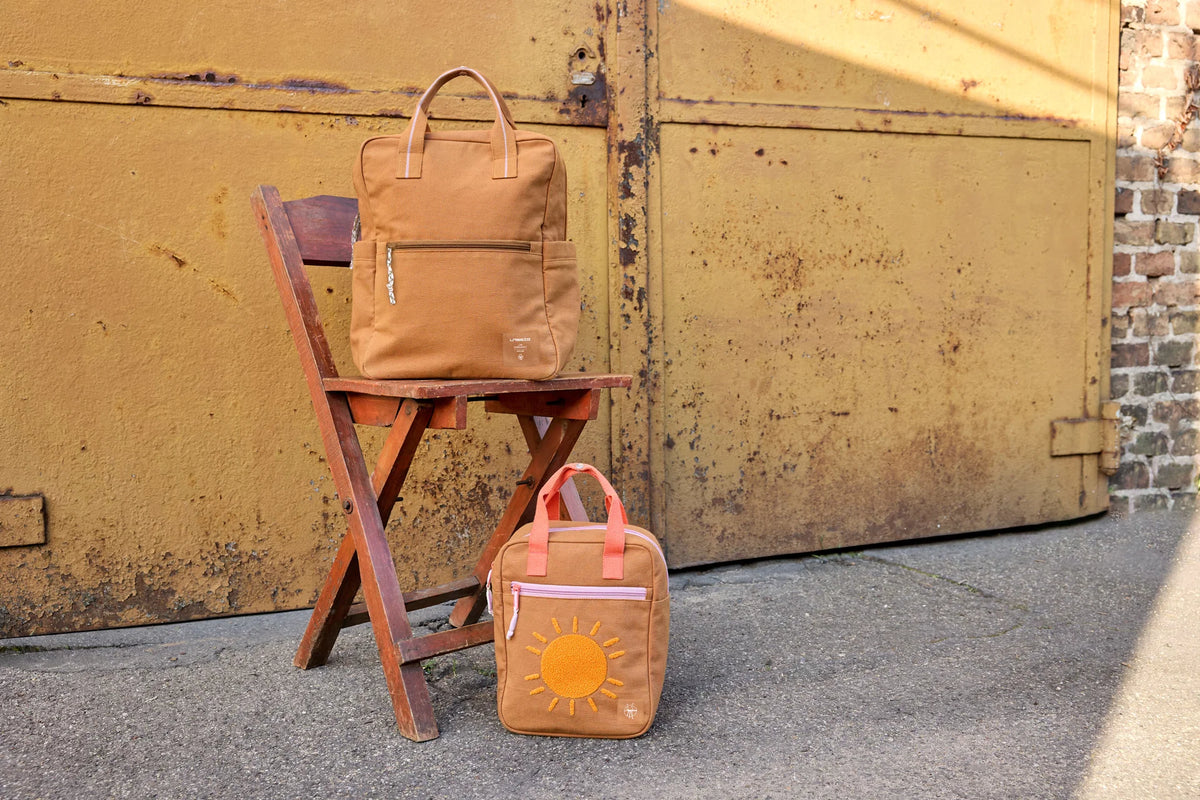 Kindergartenrucksack Square Little One & Me - Small, Karamell