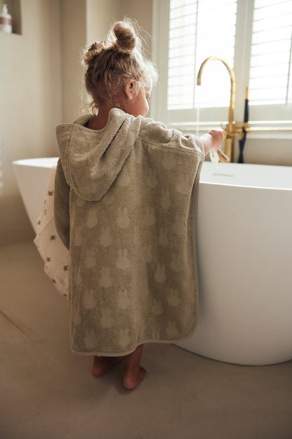 Badeponcho Frottee Miffy Jaquard - Olive Green