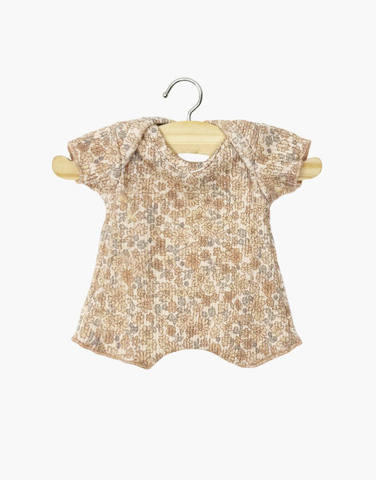 Puppen-Strickbody mit Kakaoblüten