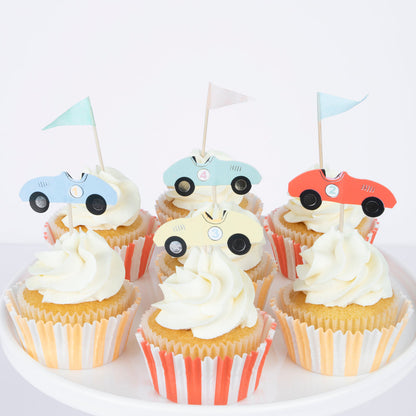Cupcake-Set - Rennwagen
