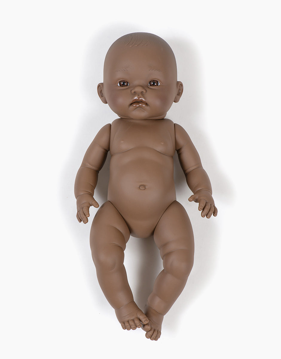 Cuties Puppe Basile, 36 cm mit Noa-Strampler und Mütze