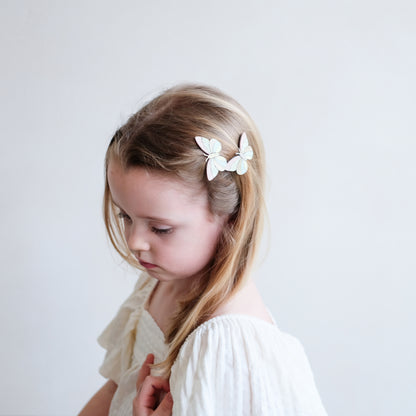 Haarclip Set - Stripy Butterflies