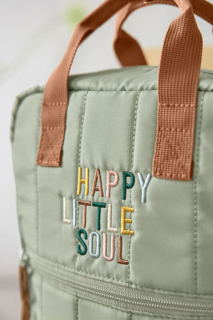 Kindergartenrucksack Square - Little Gang, Light Khaki