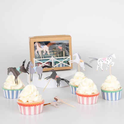 Cupcake-Set - Pferde