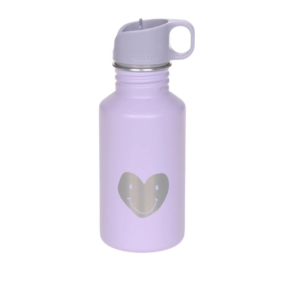 Edelstahl Kinder Trinkflasche 500 ml - Little Gang, Herz, Lila