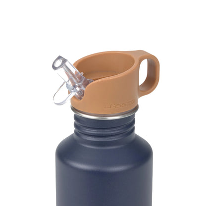 Edelstahl Kinder Trinkflasche 500 ml - Little Gang, Smile, Blau